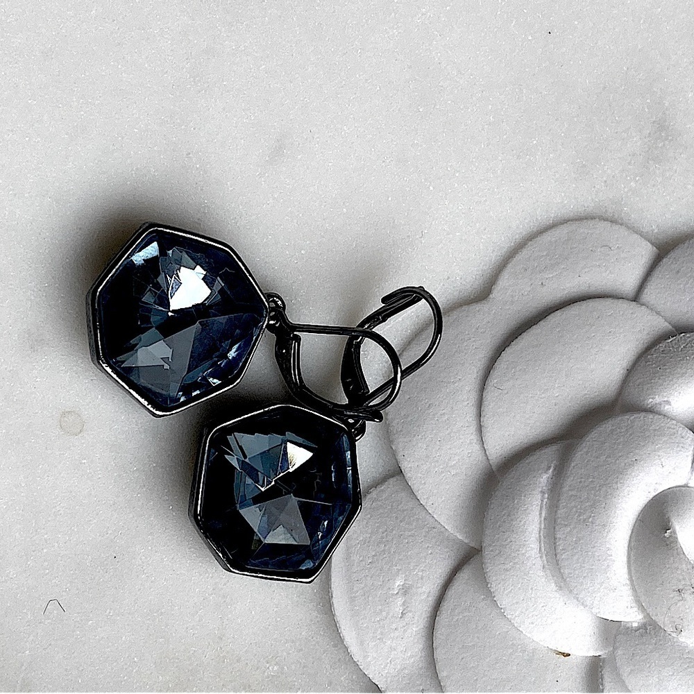 Beautiful blue crystal Givenchy vintage earrings